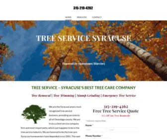 Treeservicesyracuse.com(Professional Tree Service Company in the Syracuse Area) Screenshot