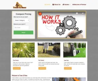 Treesnbees.com(Tree Removal) Screenshot