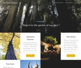 Treespiritwisdom.com(Return to the garden of our soul) Screenshot