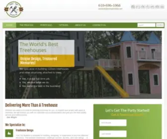 Treetopbuilders.net(Tree Houses by Tree Top Builders) Screenshot