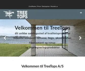 Treetops.dk(Velkommen til TreeTops A/S) Screenshot