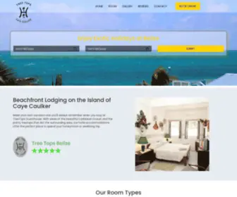 Treetopsbelize.com(Hotel on Caye Caulker) Screenshot