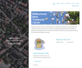 Treffpunkt-Caecilia.ch(Berner Quartierverein Mattenhof mit Cäcilien) Screenshot