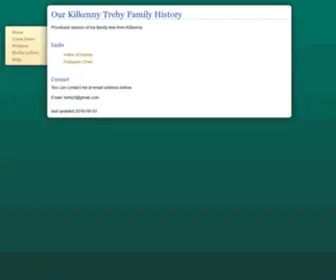 Trehyforum.com(Trehy Family History Site) Screenshot