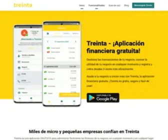 Treinta.co(Registra tus transacciones desde el celular) Screenshot