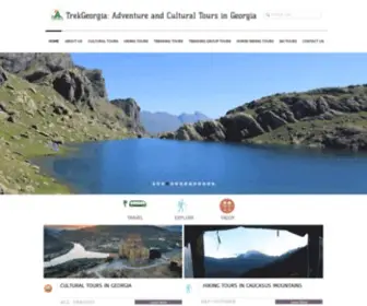 Trekgeorgia.com(Adventure and Cultural Tours in Georgia) Screenshot