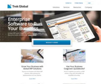Trekglobal.com(Trek Global ERP Consultants) Screenshot
