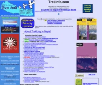 Trekinfo.com(Trekking in Nepal Himalaya) Screenshot