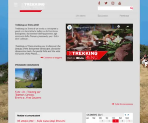 Trekkingcoltreno.it(Trekking col treno) Screenshot