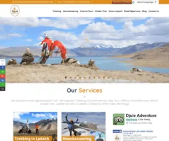 TrekkinginladakhZanskar.com(Travel agent in Leh) Screenshot