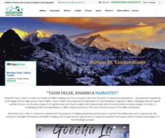 Trekkinginsikkims.com(Mountain Tours & Treks specialist for Sikkim) Screenshot