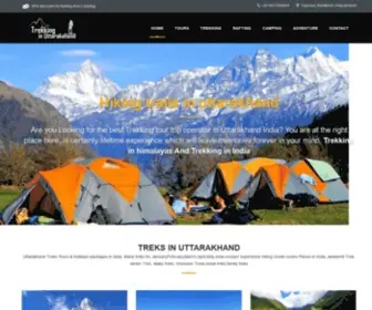 Trekkinginuttarakhand.com(Trekking In Uttarakhand) Screenshot