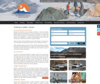 TrekkingladakhZanskar.com(Adventure Travel Mark) Screenshot