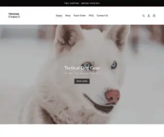 TrekkingpawsStore.com(Create an Ecommerce Website and Sell Online) Screenshot