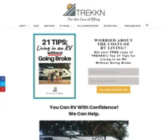 Trekkn.co(An RV Lifestyle & Travel Blog) Screenshot