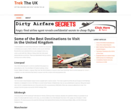 Trektheuk.com(UK Travel Guide) Screenshot