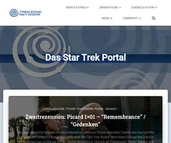 TrekZone.de(Entdecke gemeinsam mit uns im trekzone network die unendlichen weiten von star trek) Screenshot