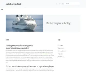 Trelleborgrostock.se(Färja Trelleborg) Screenshot