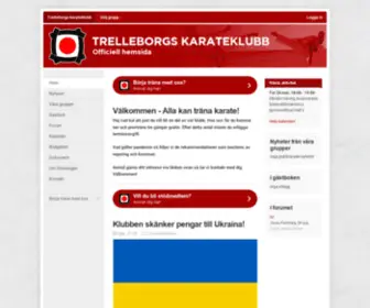 Trelleborgskarateklubb.se(Trelleborgs karateklubb) Screenshot