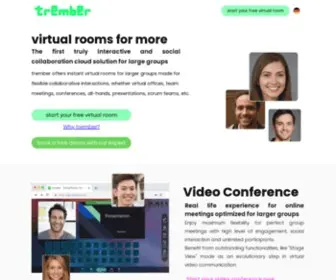Trember.com(Virtual and Hybrid Events Platform trember) Screenshot
