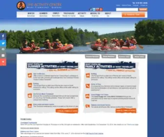 Tremblantactivities.com(Mont Tremblant Activities Centre Quebec) Screenshot