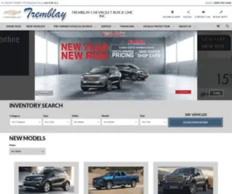 Tremblaychev.com(Tremblay Chevrolet Buick GMC Inc) Screenshot