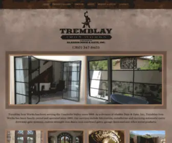 Tremblayironworks.com(Iron Doors) Screenshot