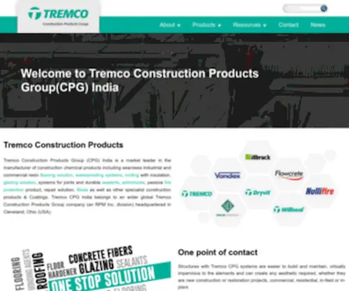 TremcocPg-India.in(Tremco Construction Products Group) Screenshot