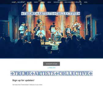 Tremeartistscollective.com(Treme Artists Collective) Screenshot