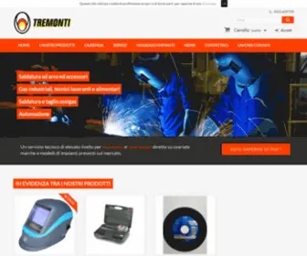 Tremonti.com(Prodotti e servizi per la saldatura) Screenshot