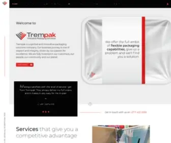 Trempak.co.za(Trempak is a spirited and innovative packaging solutions company) Screenshot