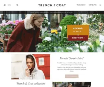 Trench-AND-Coat.com(Trench & Coat France) Screenshot