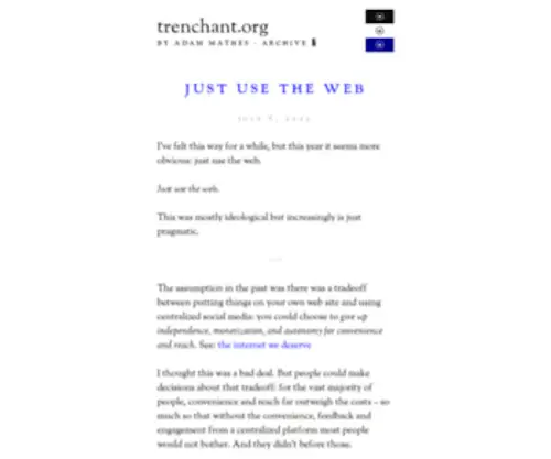 Trenchant.org(Daily) Screenshot