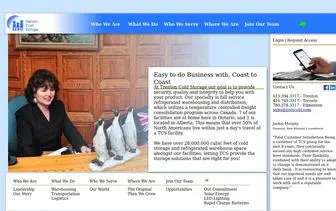 Trencold.com(Trenton Cold Storage) Screenshot