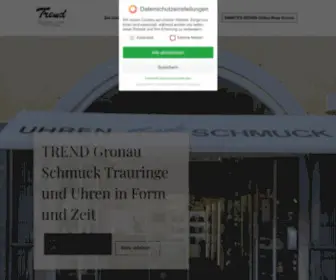 Trend-Gronau.de(Trend-Gronau Schmuck und Uhren in Form und Zeit mit angegliedertem Schmuck) Screenshot