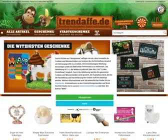 Trendaffe.de(Finde besondere lustige und ausgefallene Geschenke im Dschungel der Geschenke) Screenshot