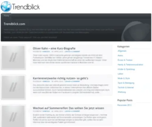 Trendblick.com(Trendblick) Screenshot