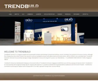 Trendbuild.com.sg(Construction Company Singapore) Screenshot