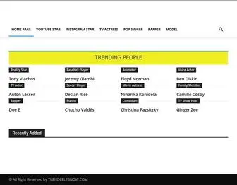 Trendcelebnow.com(Trending Celebrities Net Worth & Biography) Screenshot