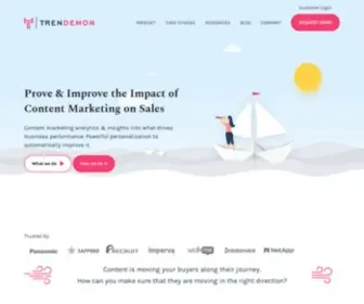 Trendemon.com(Personalization Software for Account Based Marketing Campaigns) Screenshot