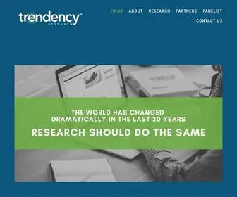 Trendency.com(Trendency Research) Screenshot