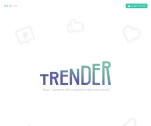 Trender.lv(Creative Agency Trender) Screenshot