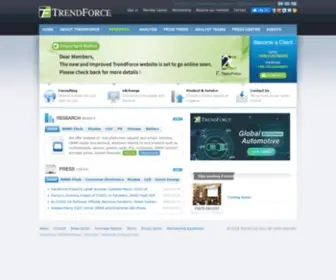 Trendforce.com(Market research) Screenshot