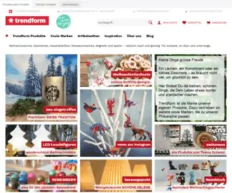 Trendform.com(Magnete, Dekoartikel, Tischsets, Accessoires & Geschenkideen kaufen) Screenshot