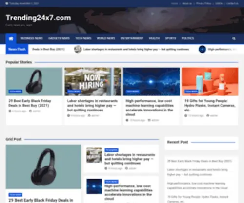Trending24X7.com(Trending News 24 X 7) Screenshot
