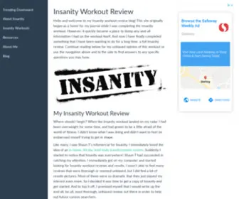 Trendingdownward.com(My Insanity Workout Review) Screenshot