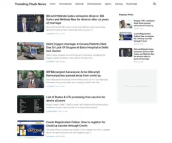 Trendingflashnews.com(Trending Flash News) Screenshot