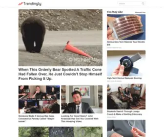 Trendingly.com(The best trending stories every day. Get your daily) Screenshot