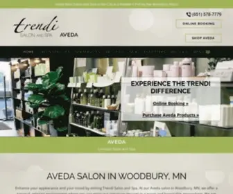 Trendisalonandspa.com(Aveda Salon and Spa) Screenshot