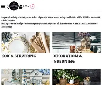 Trendkungen.se(Handla trendig och personlig inredning) Screenshot